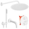 Rea LUNGO WHITE podomietkový sprchovo-vaňový set + box P6611