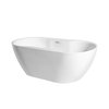 BESCO NAVIA voľne stojaca akrylátová vaňa s prepadom 140 x 75 cm, biela #WAS-140-NCZ