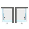 Aquatek ZEUS R23 obdĺžnikový sprchový kút 120 x 80 x 195 cm, sklo číre, profil chróm