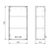 Elita Sunn 40 1D White HG – kúpeľňová skrinka závesná 39,9x72x21,6 cm – RE169206008060