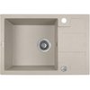 Laveo BARBADOS granitový drez 65 x 44 cm, bež SBB_413T