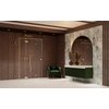 Radaway ESSENZA PRO BRUSHED GOLD KDJ + S štvorcový sprchový kút 80 x 80 cm 10097380-99-01L+10098080-01-01+10098080-01-01