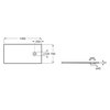 Roca MAGMA STONEX obdĺžniková kompozitná sprchová vanička 140 x 70 cm, onyx APE015782BC03640