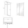 BESCO EXO-C BLACK obdĺžnikový sprchový kút 110 x 100 x 190 cm sklo číre, profil čierny