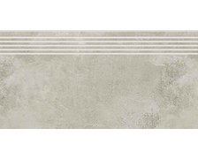 Opoczno Quenos Light Grey rektifikovaná schodnica matná 29,8 x 59,8 cm