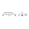 Rea GREEK Black PRO nerezový sprchový žľab 80 cm G8025