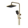 Rea ATLAS GOLD BRUSH sprchový kút 80 x 100 x 200 cm, sklo číre, ľavý K4672 + K4337