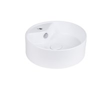 Uptrend – Umývadlo na dosku EROS Ø46,5 × 14 cm biele lesklé TR4104