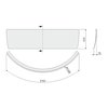 SANPLAST OWS/FREE predný panel k vani WS/FREE 135x135+STW 620-040-0521-01-000