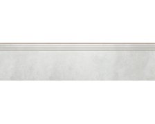 Cerrad Apenino Bianco lappato gresová rektifikovaná schodnica 29,7X119,7 cm 36560