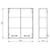Elita Sunn 60 2D White HG – kúpeľňová skrinka závesná 59,9x72x21,6 cm – RE169208008060