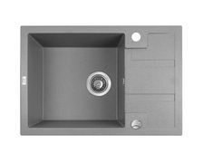 Laveo BARBADOS granitový drez 65 x 44 cm, sivý SBB_513T