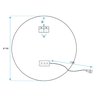 LED zrkadlo s priemerom 70 cm FFJ70, HOM-02823