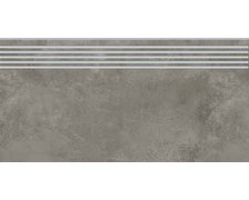 Opoczno Quenos Grey rektifikovaná schodnica matná 29,8 x 59,8 cm