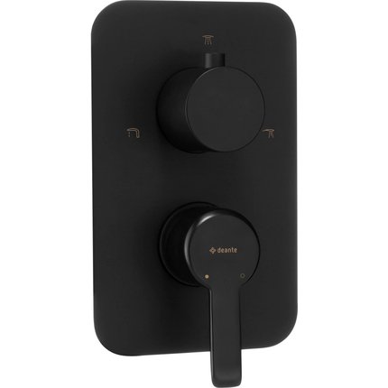 Deante ARNIKA podomietková sprchová batéria s 3 polohovým sprchovým spínačom, nero BXY_NQAM
