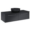 Elita komoda Look Slim 120 2S Black Matt, 120x31,8x44,9 cm RE081204027160