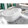BESCO NAVIA voľne stojaca akrylátová vaňa s prepadom 150 x 80 cm, biela #WAS-150-NZL