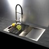 Deante MAGNETIC nerezový kuchynský drez s odkvapkávačom 82 x 50 cm, brúsená oceľ ZRM_0113