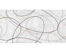 CERAMIKA EVA LIVING WHITE ELIPSE lesklý dekoračný keramický obklad 25 x 50 cm