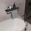 REA SF01 kúpeľňová polička 60 cm, čierna matná REA-06002