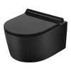 Uptrend CORONA Shiny Black WC misa závesná Rimless 50 x 35,5 x 34,5 cm so sedátkom  TR2197-B18