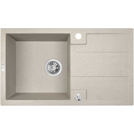 Laveo BARBADOS granitový drez 77 x 44 cm, bež SBB_411T