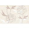 Cersanit FERRATA BEIGE INSERTO FLOWER dekoračný obklad 25 x 40 cm WD953-006