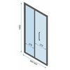 Rea RAPID FOLD sprchový kút 100 x 90 x 195 cm sklo číre K6423-K6419