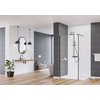 Deante FUNKIA EVO štvrť-kruhový sprchový kút 80 x 80 x 195 cm, sklo číre, profil chróm KYP_0088P