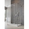Radaway ESSENZA PRO BRUSHED Nikel KDJ + S obdĺžnikový sprchový kút 120 x 100 cm 10097312-91-01L +10098100-01-01+10098100-01-01
