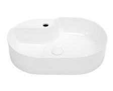 Uptrend – Umývadlo na dosku GLORIA 60 × 40 × 14,5 cm biele lesklé TR41302