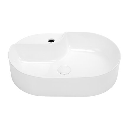 Uptrend – Umývadlo na dosku GLORIA 60 × 40 × 14,5 cm biele lesklé TR41302