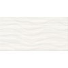 Cersanit Soft Romantic white satin wave STR obklad 29,8x59,8 cm W564-002-1