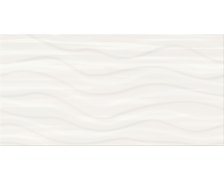 Cersanit Soft Romantic white satin wave STR obklad 29,8x59,8 cm W564-002-1