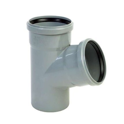 Kanalizačná tvarovka,HT odbočka Ø110 / 110 - 67° PP sivé X2695