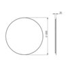 Elita SHARON ROUND zrkadlo s Led osvetlením v ráme 100 cm, Gold RE061002015570