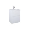 SET KIDO skrinka pod umývadlo 50 cm 2S biela matná, s umývadlom 168091/2x168412