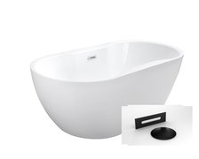 BESCO NAVIA voľne stojaca akrylátová vaňa s prepadom 160 x 80 cm, biela #WAS-160-N