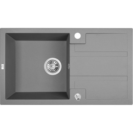 Laveo BARBADOS granitový drez 77 x 44 cm, sivý SBB_511T
