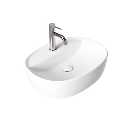 Besco CeraBe ANES CERA-LINE White keramické umývadlo na dosku 50 x 38 cm UNC-50-ANB