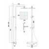 Besco MODERN / VARIUM sprchový set s termostatickou sprchovou batériou čierny matný BP-MVT-CZ