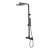 Besco MODERN / VARIUM sprchový set s termostatickou sprchovou batériou čierny matný BP-MVT-CZ