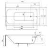 Besco TALIA – Obdĺžniková akrylátová vaňa do kúpeľne 110 × 70 cm (WAT-110-PK)