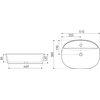 Novoterm keramické umývadlo pultové biele 51 x 38 cm KR 860