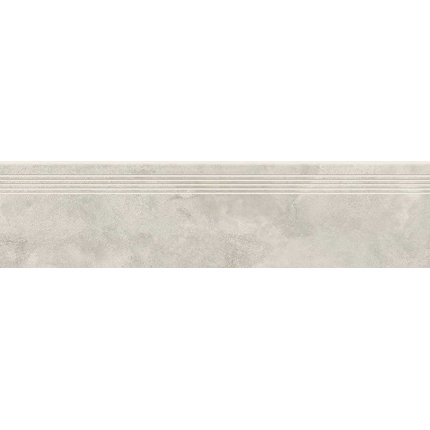 Opoczno Quenos White rektifikovaná schodnica matná 29,8 x 119,8 cm