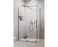 Radaway FURO BRUSHED COPPER KDJ obdĺžnikový sprchový kút 110 x 80 x 200 cm 10104572-93-01R+10110530-01-01+10113080-01-01