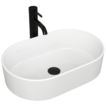 Rea Alma keramické umývadlo na dosku 57 x 36 x 16 cm REA-U0600