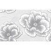 Cersanit FERRATA GREY INSERTO FLOWER dekoračný obklad 25 x 40 cm WD953-005