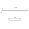 Elita mramorová doska na skrinku 161x46x1,5 cm White Matt RE051600015290