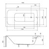 Besco TALIA – Obdĺžniková akrylátová vaňa do kúpeľne 130 × 70 cm (WAT-130-PK)